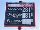 Outdoor gas price sign
